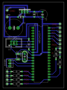 Eagle-Layout vom Controller Board